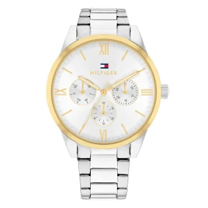 Relógio Tommy Hilfiger Camille Feminino Branco Prateado
