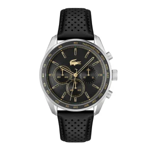 Relógio Lacoste Boston Masculino Couro Preto